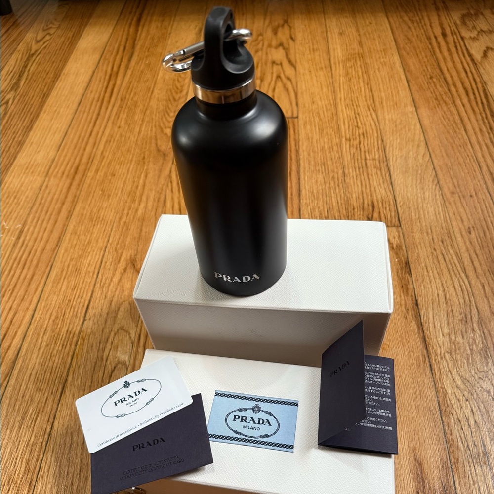 Prada stainless steel insulated water bottle, 350 ml